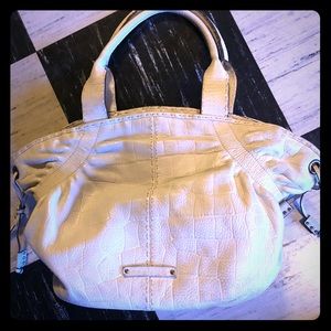 Addrianne Vittadini White/ cream leather handbag